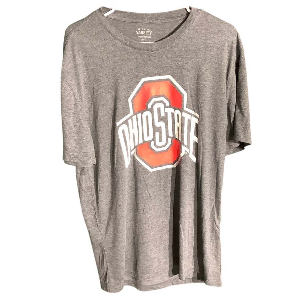 Ohio State Varsity Men's XL Light Gray Buckeyes NCAA Football T-Shirt